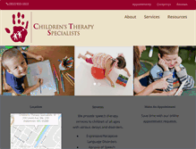 Tablet Screenshot of childrenstherapymn.com
